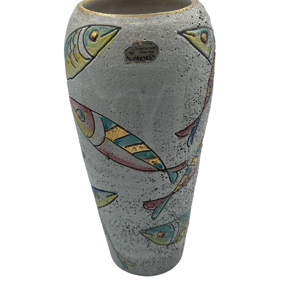 MCM Italian Fat Lava Pottery Vase